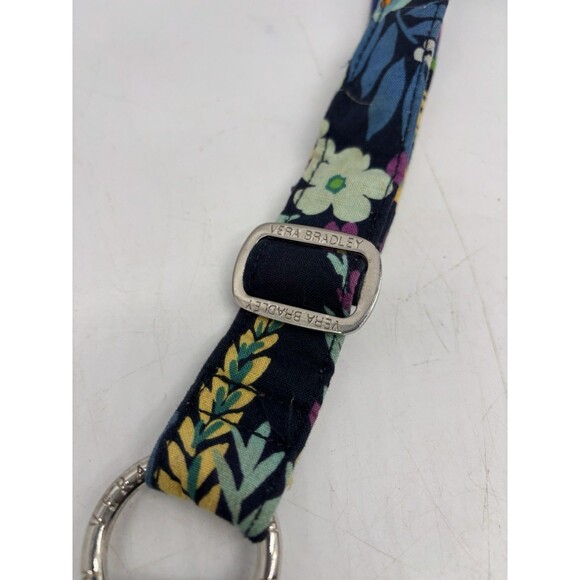 Vtg Vera Bradley Crossbody Hipster Midnight Blues Retired Floral Cotton Travel - Picture 4 of 8